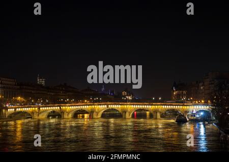 Pont neuf (Nouveau pont), Paris, France. Banque D'Images