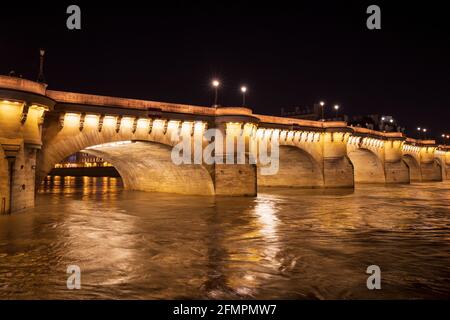 Pont neuf (détail), Paris, France. Banque D'Images