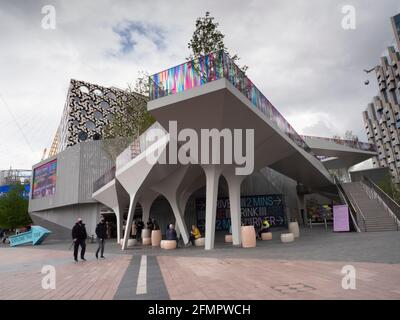 Le parc linéaire Tide de Greenwich Peninsula, Greenwich London Banque D'Images