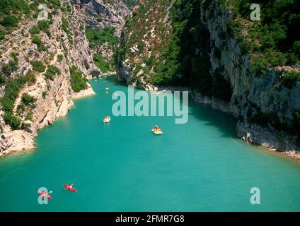 Gorges du Verdon au pont du Galetas Banque D'Images