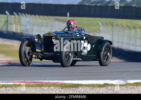 Tom Waterfield, Eddie Williams, Frazer Nash Supersports, The Mad Jack for Pre-War Sports Cars, Donington Historic Festival 2021, Donington Park, Engla Banque D'Images