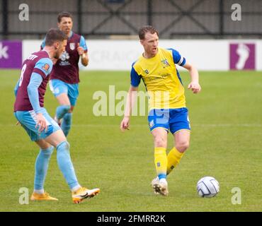 Solihull, Royaume-Uni. 11 mai 2021. Kyle Storer (Solihull Moors #4) lors du match de la Vanarama National League entre Solihull Moors & Weymouth au SportNation.bet Stadium à Solihull, Angleterre Credit: SPP Sport Press photo. /Alamy Live News Banque D'Images