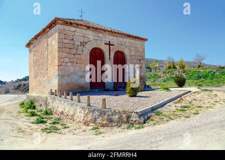 Hermitage de Santo Cristo dans la province de Curiel de Duero Valladolid Espagne Banque D'Images