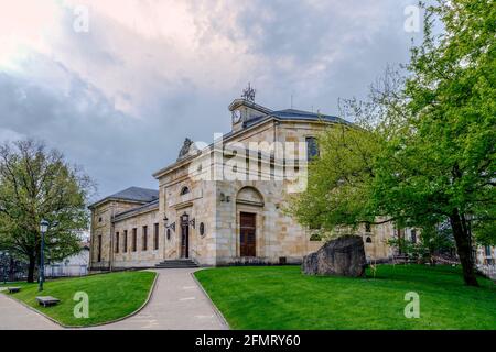Assemblée Maison de Gernika, ville historique de la province de Gascogne (Bizkaya), pays basque, Espagne. Banque D'Images