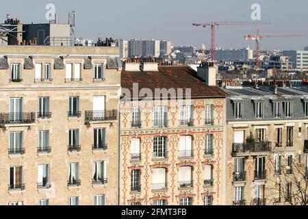 Paysage urbain, Paris, France Banque D'Images