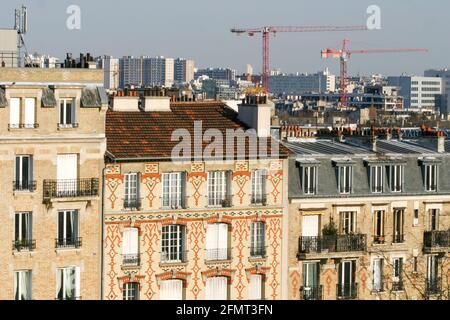 Paysage urbain, Paris, France Banque D'Images