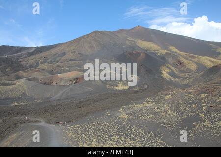 Mont Etna sur la Sicile en Italie Banque D'Images