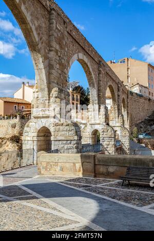 L'Aqueduct Arches dans la ville de Teruel, Espagne. Renaissance espagnole. Banque D'Images