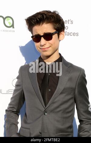 LOS ANGELES - SEP 23 : Aidan Gallagher au 27e Environmental Media Awards au Barker Hangaer le 23 septembre 2017 à Santa Monica, CA Banque D'Images