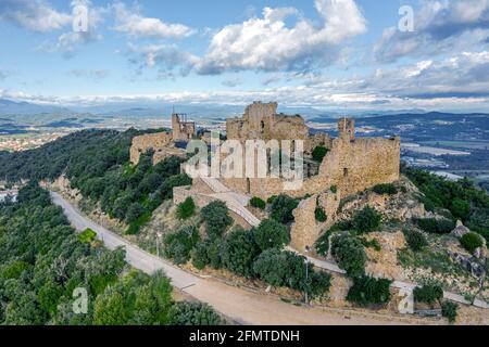 Château de Palafolls dans la province de Barcelone Catalogne Espagne Banque D'Images