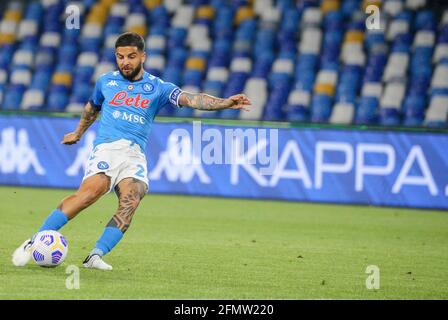 Naples, Campanie, ITALIE. 11 mai 2021. Pendant le match de football italien Serie A SSC Napoli vs AC Udinese le 12 mai 2021 au stade Diego Maradona à Naples.in photo: Lorenzo Insigne crédit: Fabio Sasso/ZUMA Wire/Alamy Live News Banque D'Images