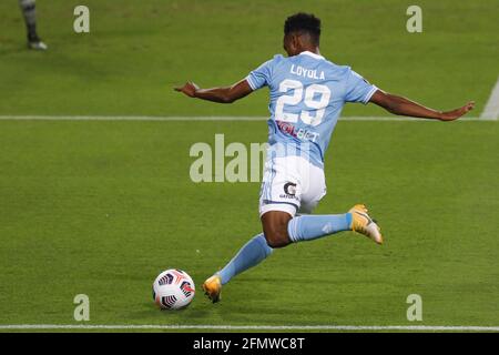 Lima, Pérou. 11 mai 2021. N. Loyola pendant le match de football de Copa Libertadores entre Sporting Cristal (PER) x Racing (ARG) à l'Estádio Nacional del Peru, à Lima, Pérou. Crédit: SPP Sport presse photo. /Alamy Live News Banque D'Images