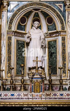 La Capella di S. Antonio di Padova dans la basilique San Petronio à Bologne, Italie Banque D'Images