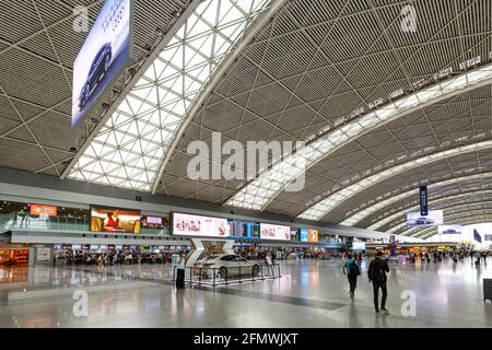 Chengdu, Chine - 21 septembre 2019 : terminal 2 de l'aéroport Chengdu Shuangliu (CTU) en Chine. Banque D'Images