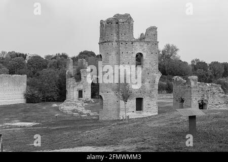 Ruines du Cirque de Maxentius sur la voie Appienne Banque D'Images