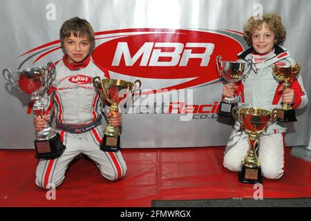 PF International UK 2010 Santino Ferrucci avec Lando Norris. Banque D'Images