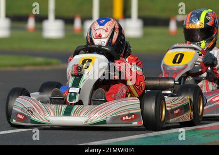 PF International UK 2010 Santino Ferrucci leader de Lando Norris. Banque D'Images