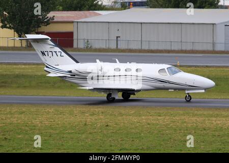 Reykjavik, Islande – 4 juillet 2017 : Cessna 510 Citation Mustang à l'aéroport de Reykjavik (RKV) en Islande. Banque D'Images