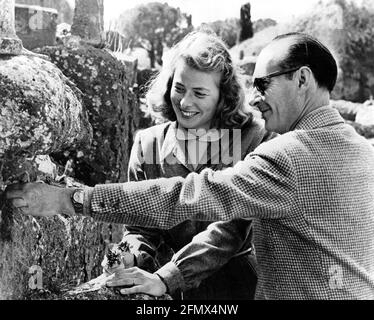 Bergman, Ingrid, 29.8.1915 - 29.8.1982, actrice suédoise, avec le mari Roberto Rossellini femme, DROITS-SUPPLÉMENTAIRES-AUTORISATION-INFO-NON-DISPONIBLE Banque D'Images