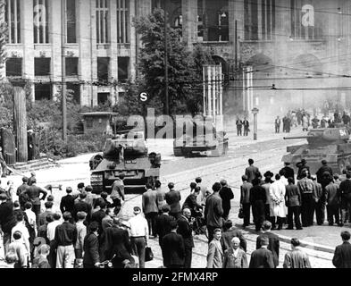 Géographie / voyage, Allemagne, Berlin, soulèvement de 1953 en Allemagne de l'est, AUTORISATION-DE-DROITS-SUPPLÉMENTAIRES-INFO-NON-DISPONIBLE Banque D'Images