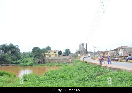 Osun Osogbo, Osun Sacred Grove and River : la source de la rivière Osun à Igede. Banque D'Images