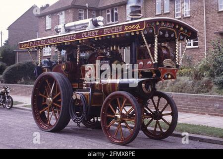 Moteurs de traction au Kettering Carnival en 1983 Banque D'Images