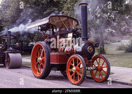 Moteurs de traction au Kettering Carnival en 1983 Banque D'Images