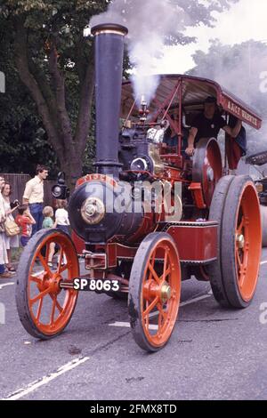 Moteurs de traction au Kettering Carnival en 1983 Banque D'Images