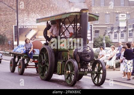 Moteurs de traction au Kettering Carnival en 1983 Banque D'Images