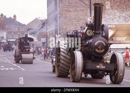 Moteurs de traction au Kettering Carnival en 1983 Banque D'Images