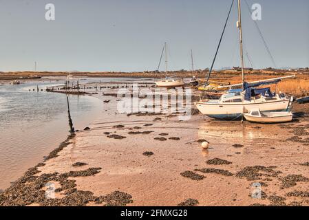 Gros plan de bateaux amarrés dans le port de Pensan près de harlech Pays de Galles du Nord Banque D'Images