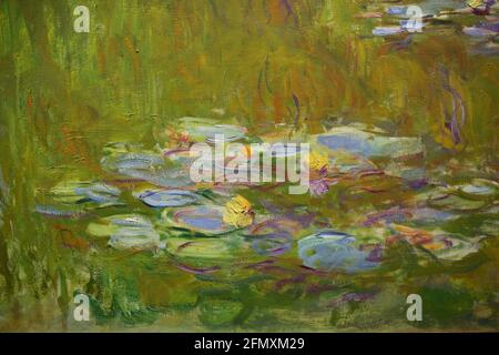 Lillies d'eau de Claude Monet Banque D'Images