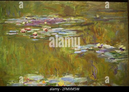 Lillies d'eau de Claude Monet Banque D'Images