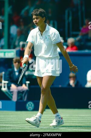 Joueur de tennis roumain Ruxandra Dragomir, Eastbourne 1993 Banque D'Images