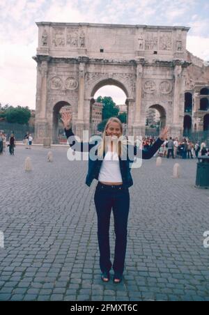 Joueur de tennis australien, coarch, et écrivain Jelena Dokic, Rome Masters 2002 Banque D'Images