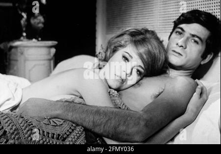 La ronde année du cercle de l'Amour : 1964 France Jean-Claude Brialy, Jane Fonda Directrice : Roger Vadim Banque D'Images