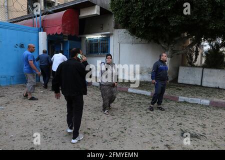 Bande de Gaza, Palestine, Palestine. 12 mai 2021. Dans la bande de Gaza. Crédit : Mahmoud Khatab/Quds Net News/ZUMA Wire/Alay Live News Banque D'Images