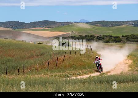 27 Rodrigues Joaquim (prt), Hero Motorsports Team Rally, Hero 450 Rally, action pendant le Rallye 2021 Andalucia, du 12 au 16 mai 2021 autour de Villamartin, Espagne - photo Frédéric le Floc'h / DPPI Banque D'Images