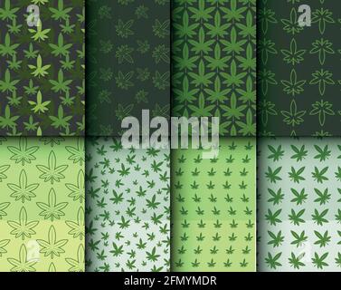 Marijuana feuille verte. Chanvre marijuana feuilles de chanvre. Illustration de Vecteur