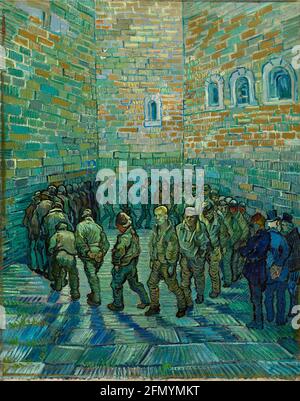 Œuvre d'art Vincent van Gogh intitulée prisonniers. Banque D'Images