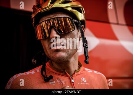 2019 Tour de France Stage 17 Pont du Gard - Gap. Greg Van Avermaet à la fin de la scène. Banque D'Images