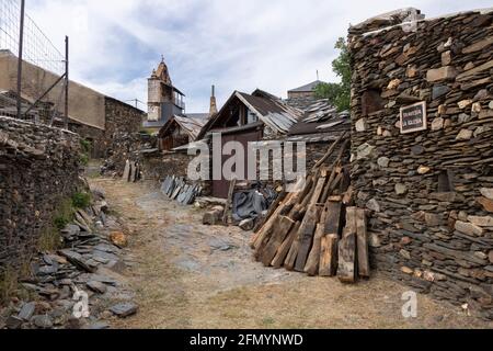 Village El Muyo dans la province de Segovia, Espagne Banque D'Images