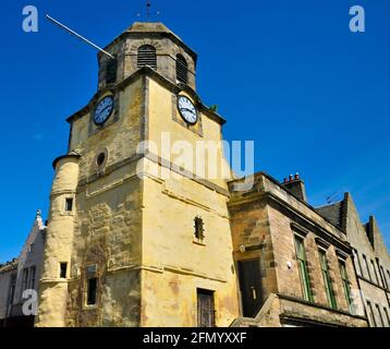 Une image du bâtiment Dysart Tollbooth dans le centre de l'ancienne ville de Dysart, Fife, Écosse Banque D'Images