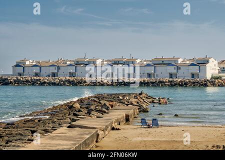 Plage de Las Fuentes à Alcossebre, province de la Costa del Azahar de Castellon, Espagne, Europe Banque D'Images