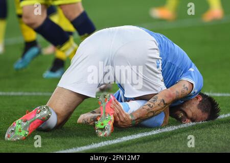 Rome, Latium. 12 mai 2021. Francesco Acerbi du Latium lors de la série A League football match entre Lazio et Parme au stade Olimpico à Rome, Italie, 12 mai 2021. Crédit : Agence photo indépendante/Alamy Live News Banque D'Images