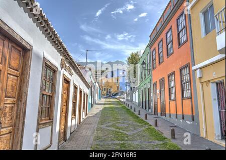 Tijarafe, la Palma, HDR image Banque D'Images