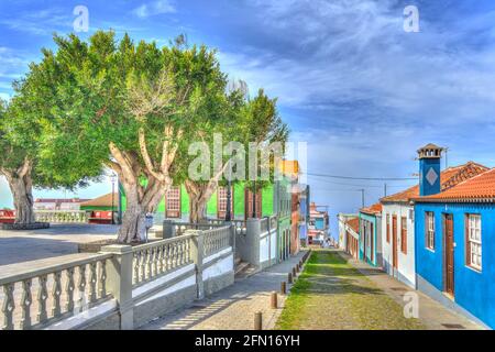 Tijarafe, la Palma, HDR image Banque D'Images