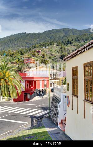 Tijarafe, la Palma, HDR image Banque D'Images