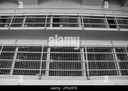 Prison fédérale d'Alcatraz - « The Rock » en Californie Banque D'Images