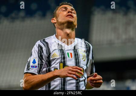 Déception, frustration de Cristiano Ronaldo (Juventus FC) pendant les États-Unis Sassuolo vs Juventus FC, football italien - photo .LiveMedia/Alessio Marini Banque D'Images